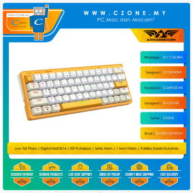 Armaggeddon GMK-100 RGB Tri-Mode Hot-Swappable Mechanical Keyboard (Summer, Linear, RGB, BT, Wireless, Wired)