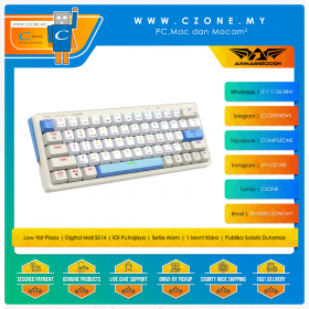 Armaggeddon GMK-100 RGB Tri-Mode Hot-Swappable Mechanical Keyboard (Winter, Linear, RGB, BT, Wireless, Wired)