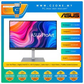 Asus ProArt Display PA247CV Professional Monitor (23.8", 1920x1080, IPS, 75Hz, 5ms, sRGB 100%, HDMI, DPx2, USB-C x1, USB3.2 x4, Speaker, VESA)