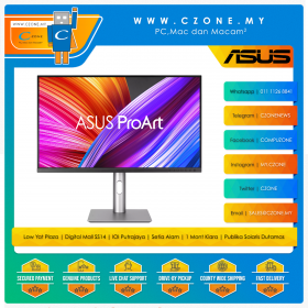 Asus ProArt Display PA279CRV Professional Monitor (27", 3840x2160, IPS, 60Hz, 5ms, sRGB 100%, HDMIx2, DPx2, USB-C x1, USB3.2 x3, Speaker, VESA)