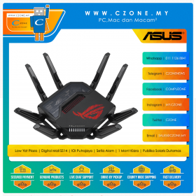 Asus ROG Rapture GT-BE98 Wireless 7 Router (Quad Band-BE25000, AiMesh, 2x10-Gigabit, Gaming)