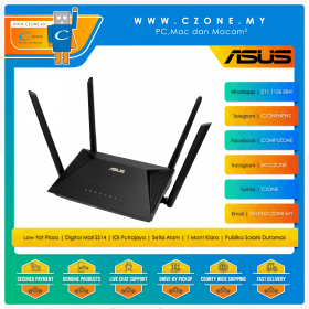 Asus RT-AX1800U Wireless Router (WiFi6-AX1800, AiMesh, Gigabit)