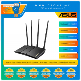 Asus RT-AX1800HP Wireless Router (WiFi6-AX1800, AiMesh, Gigabit)