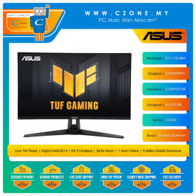 Asus TUF Gaming VG27AQ3A Gaming Monitor (27", 2560x1440, IPS, 180Hz, 1ms, HDMIx2, DP, Speaker, VESA)