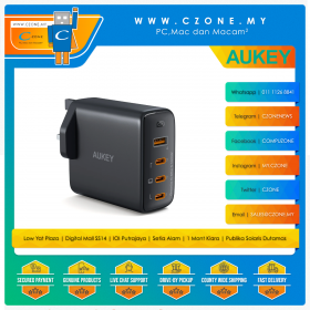 Aukey Omnia II 100W GaN 4-Port Wall Charger (1x USB-A, 3x USB-C)