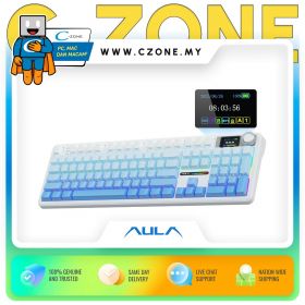 Aula F108Pro Side Engrave Tri-Mode (Zephyr Switch, Gradient Blue)