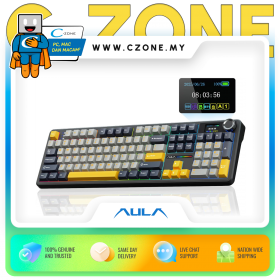 Aula F108Pro Thunder Black Tri-Mode Mechanical Keyboard (Reaper Switch, Black)