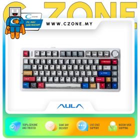 Aula F75 Comics Tri-Mode Mechanical Keyboard (Reaper Switch, White)