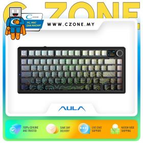 Aula F75 Max Side Engrave Tri-Mode Mechanical Keyboard (Reaper Switch, Gradient Gray Contour)