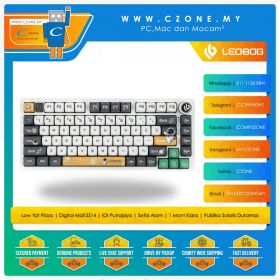 Aula Leobog HI75 Astronaut Wired RGB Mechanical Keyboard (Block Switch V2, White)
