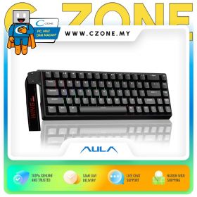 Aula Win68HE Standard Magnetic Switch Wired Keyboard (Grey Wood, Black) DNR