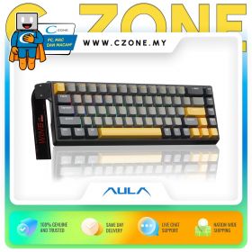 Aula Win68HE Max Magnetic Switch Wired Keyboard (Wing Chun, Dark Grey-Light Grey-Yellow) DNR