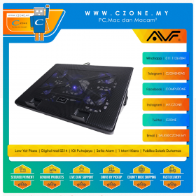 AVF ACP40 Notebook Cooling Pad (1x 12cm, 4x 7cm LED Fan, Up to 17")