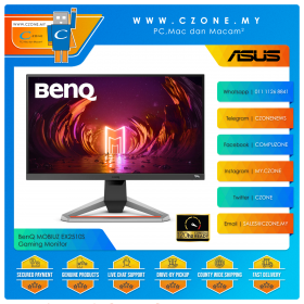 BenQ MOBIUZ EX2510S Gaming Monitor (24.5", 1920x1080, IPS, 165Hz, 1ms, HDMIx2, DP, Speakers, VESA)