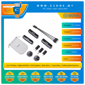 Boya BOYALINK A2 Multi-Compatible Wireless Microphone Kit (2 Transmitter + 1 Receiver)
