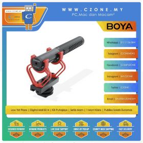 Boya BY-BM2040 Super Cardioid Shotgun Microphone (3.5mm, Black)