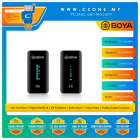 Boya BY-XM6-S1 Wireless Microphone Kit (1 Transmitter + 1 Receiver)