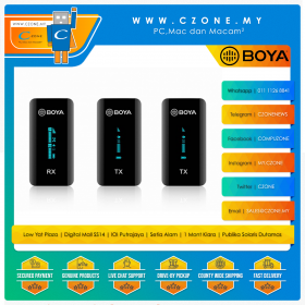 Boya BY-XM6-S2 Wireless Microphone Kit (2 Transmitter + 1 Receiver)