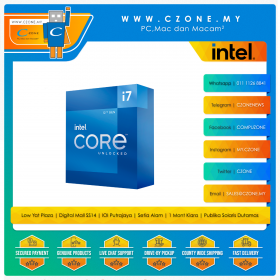 Intel Core i7-12700K Processor (8P-Cores, 4E-Cores, 20Threads, 25MB Cache, UHD Graphics, Socket 1700)