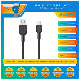 Aukey - Circlet AC Nylon Braided USB-A to USB-C Cable
