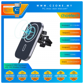 Choetech T200 Car Mount with 15W Magsafe Wireless Charger