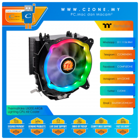 Thermaltake UX200 ARGB Lighting CPU Air Cooler (AMD, Intel, 1x 120mm Fan, ARGB)