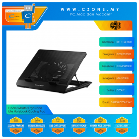 Cooler Master Ergostand Lite Notebook Cooling Pad (Up to 15.6", Black)