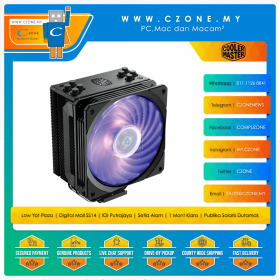 Cooler Master Hyper 212 RGB Black Edition CPU Air Cooler (AMD, Intel 1700 Socket, 1x 120mm Fan, RGB)