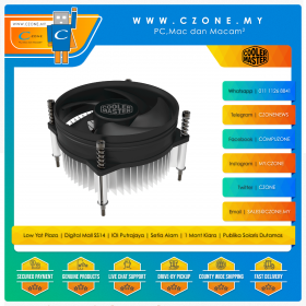 Cooler Master I30 CPU Air Cooler (Intel LGA 115x, LGA 1200, 1x 92mm Fan)
