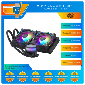 Cooler Master MasterLiquid ML240 Illusion (AMD, Intel, 2x 120mm Fan, ARGB Gen 2, Black)