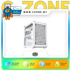 Cooler Master Qube 500 Flatpack Computer Case (ATX, TG, White)