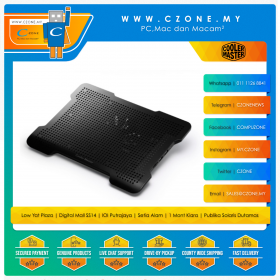 Cooler Master X-Lite II Slim Laptop Cooler Pad With USB Hub(Up to 15.6", Black)