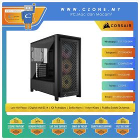 Corsair Frame 4000D RS ARGB Case (ATX, TG, Black)