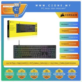 CORSAIR K55 CORE RGB Gaming Keyboard, Backlit RGB LED