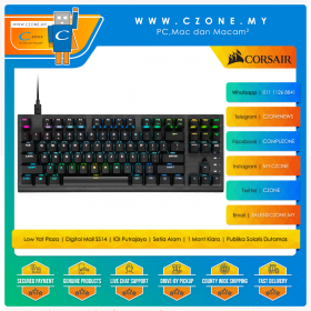 Corsair K60 Pro TKL RGB Mechanical Gaming Keyboard (Optical Mechanical Switch)