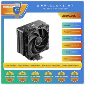 Deepcool AK400 G2 Digital NYX CPU Air Cooler With Status Display (1x 120mm Fan, Non-LED, Black)