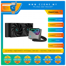 Deepcool Infinity LT520 240 AIO CPU Liquid Cooler (AMD, Intel, 2x 120mm Fan, Black)