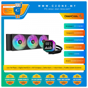 Deepcool LP Series ARGB AIO CPU Liquid Cooler with Matrix Display