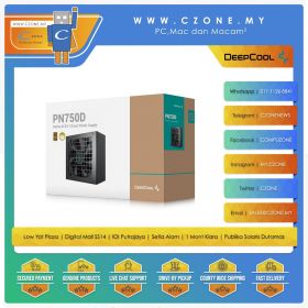 Deepcool PL750D Power Supply (750 Watts, 80plus Bronze, ATX 3.1, PCIe 5.1)