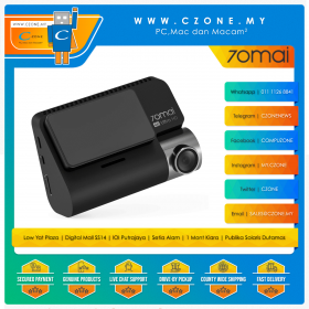 70mai - Dash Cam - A800S + Rear Cam Set (3" LCD, Front 2160p)