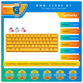 Ducky One 3 Mini Yellow Ducky RGB Mechanical Keyboard