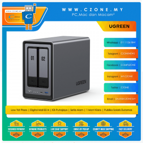 UGREEN DXP2800 NASync (2-bay, 2-M.2,  N100-4C, EMMC 32GB,  8GB, 2.5GbE x1, Diskless)