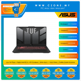 Asus TUF Gaming A17 FA707RC HX024W Gaming Laptop - 17.3", R7-6800H, 8GB DDR5, 512GB SSD, RTX3050, Win 11 (Mecha Grey)