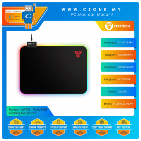 Fantech MPR351 Firefly RGB Gaming Mouse Pad (Soft, Medium, 350 x 250 x 3 mm)