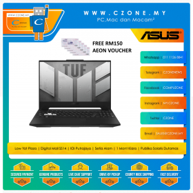 【 Free RM150 Aeon Voucher】Asus - TUF Dash F15 - FX517ZE - HN090W - 15.6" - i5-12450H - 8GB DDR5 - 512GB SSD - RTX3050TI - WIN 11 - Black -