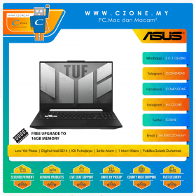 Asus TUF Dash F15 FX517ZC HN112W Gaming Laptop - 15.6", i5-12450H, 8GB DDR5, 512GB SSD, RTX3050, Win 11 (Off Black)