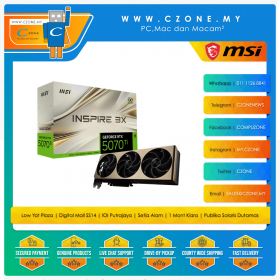 MSI GeForce RTX 5070 TI 16GB Inspire 3X OC