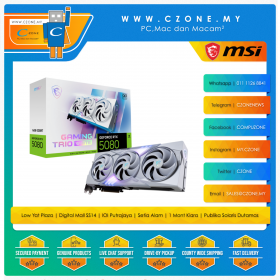 MSI GeForce RTX 5080 16GB Gaming Trio OC White