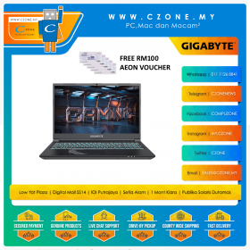 【 Free RM100 Aeon Voucher】Gigabyte - G5 - KF - 15.6" - i5-12500H - 8GB - 512GB SSD - RTX4060 - WIN 11 -