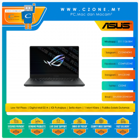 Asus ROG Zephyrus G15 GA503QE HQ086T Gaming Laptop - 15.6", R9-5900HS, 16GB, 512GB SSD, RTX3050Ti, Win 10 (Eclipse Grey)